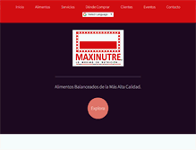 Tablet Screenshot of maxinutre.com